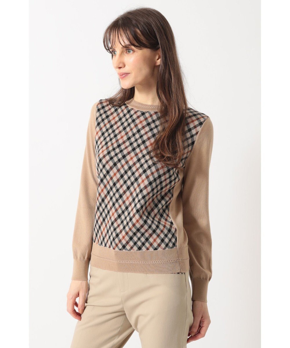 DAKS チェック ジャカードプルオーバー 