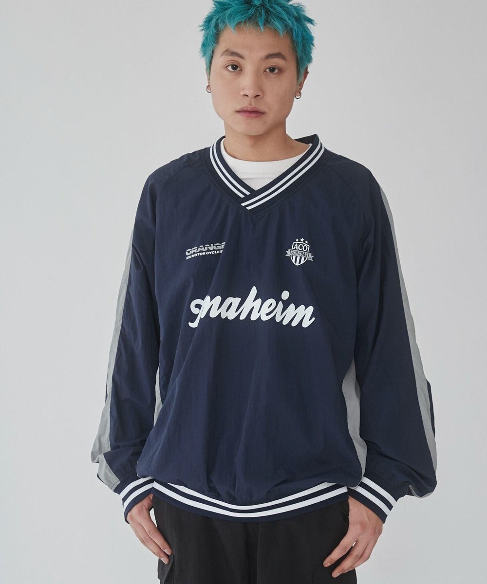 WEGO 【ユニセックス着用ITEM】ナイロングラフィックプルオーバー 