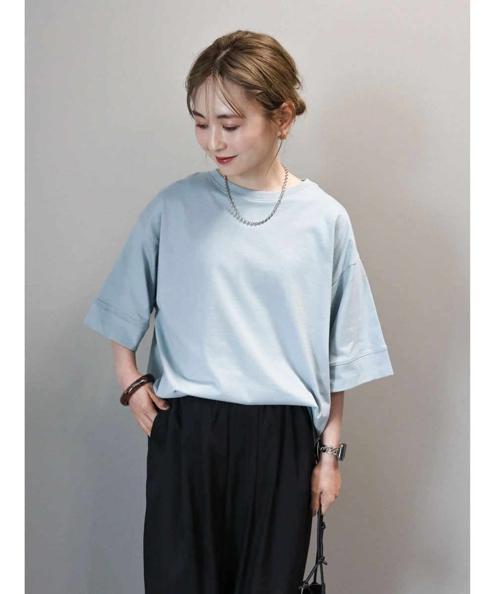 AMERICAN HOLIC 接触冷感ＳＺ５分袖カットプルオーバー 