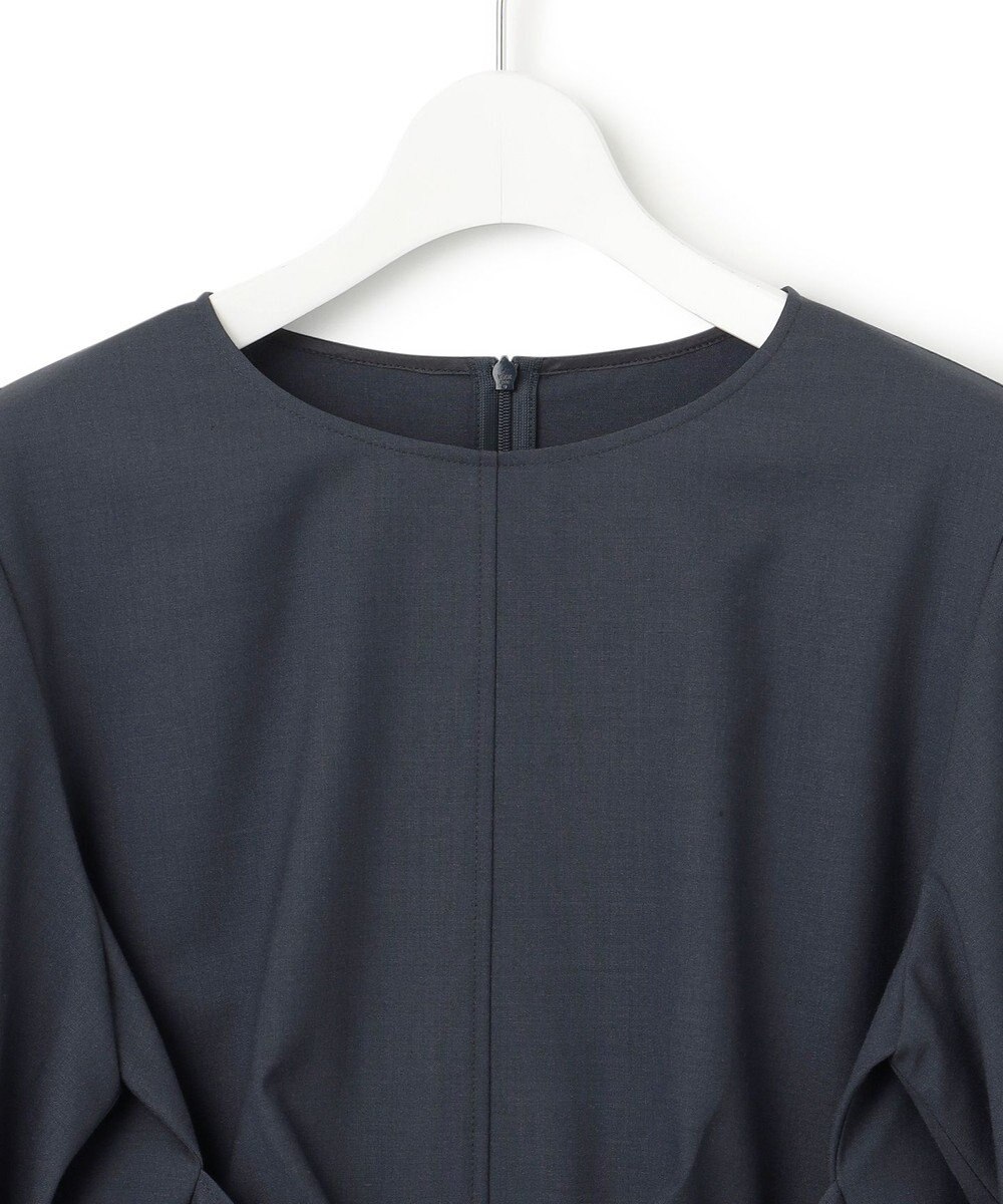 23区 【CLASSY.10月号掲載/洗える】TWマットクロス ペプラム ブラウス 