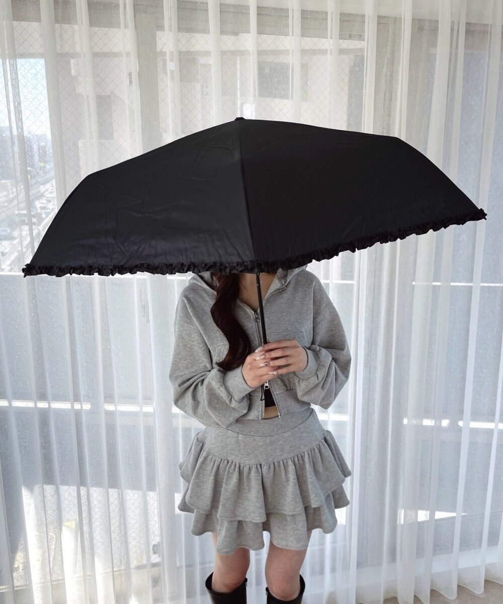 WEGO 【日傘/雨晴兼用/UVカット/日焼け対策/紫外線対策/熱中症対策】PROTECT　U　フリル 