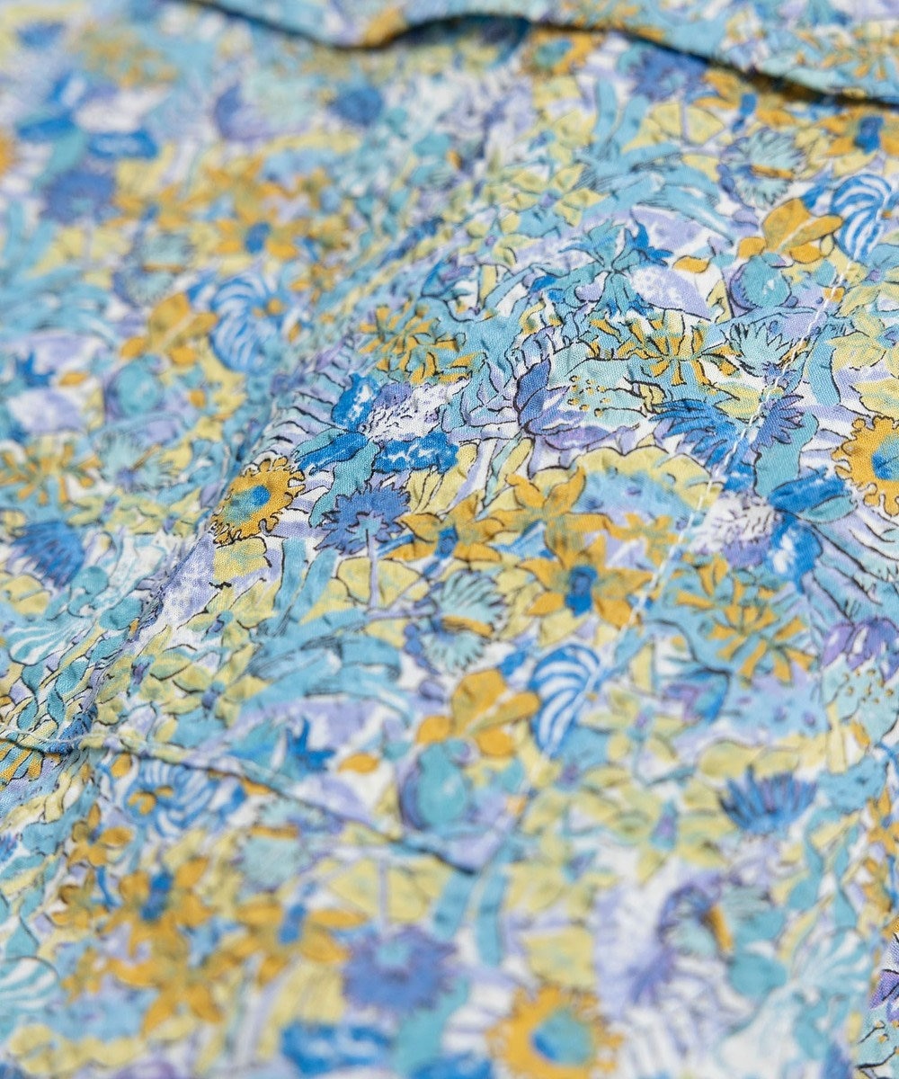 LENO LIBERTY PRINT OPEN COLLAR SHIRTS / リバティプリント半袖シャツ 