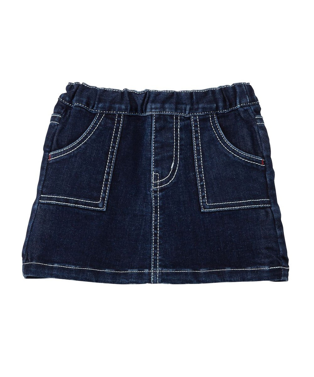 MIKI HOUSE HOT BISCUITS 【80-110cm】デニムスカート 