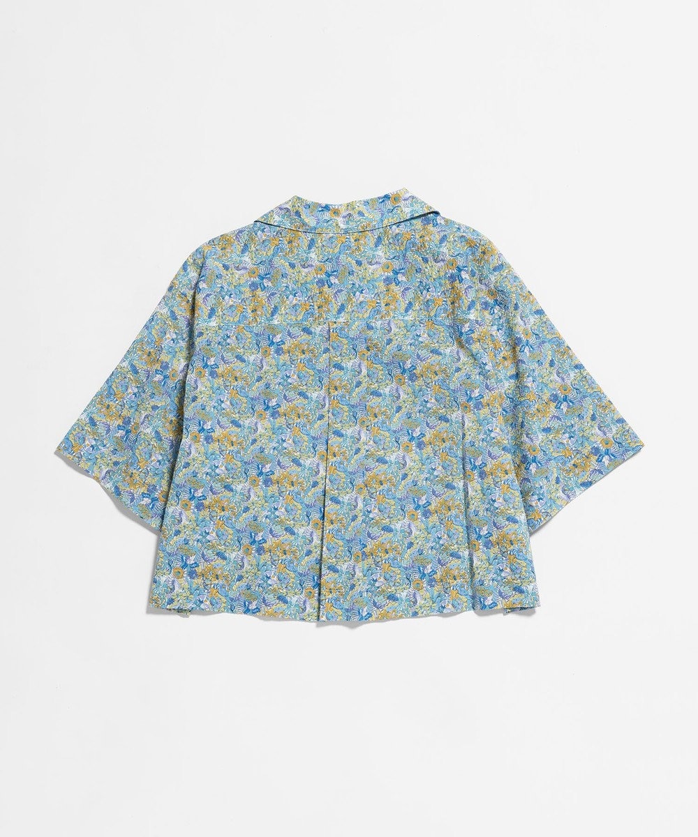 LENO LIBERTY PRINT OPEN COLLAR SHIRTS / リバティプリント半袖シャツ 