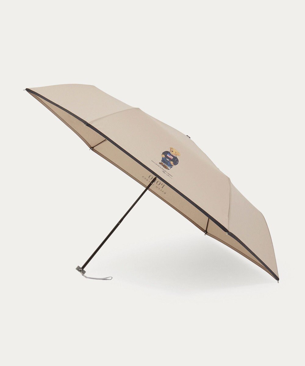 MOONBAT POLO RALPH LAUREN(ポロ ラルフローレン)FLAG BEAR 無地 折りたたみ傘 簡単開閉 