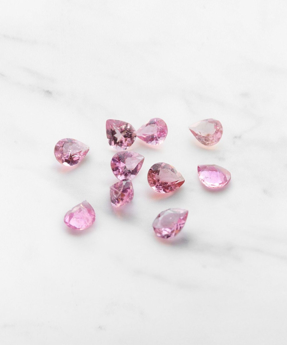 TOCCA 【WEB＆数量限定】PIECE OF FLOWER NECKLACE K10 ピンクトルマリン ダイヤモンド ネックレス 