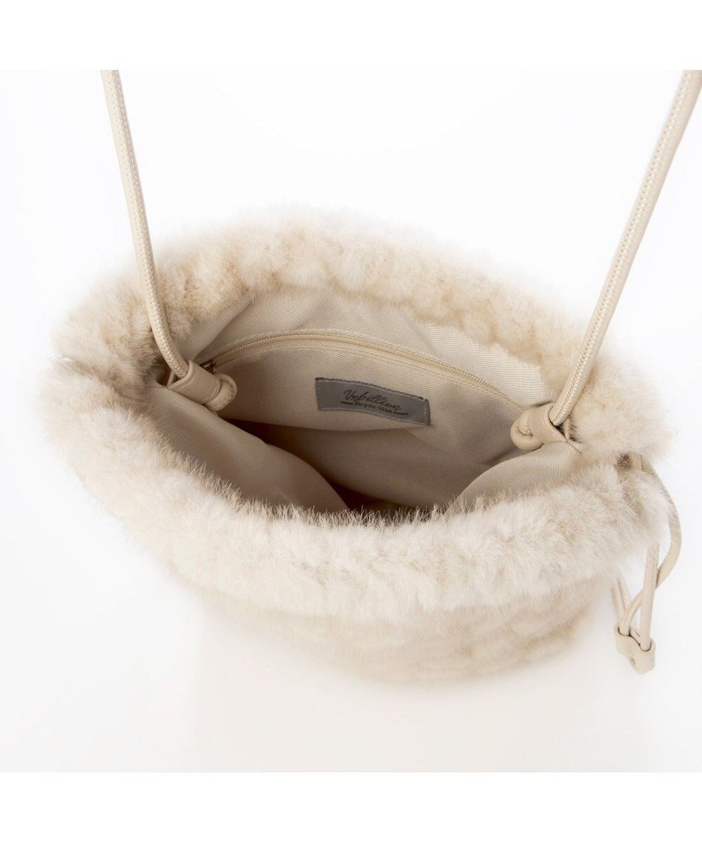 UNBILLION カシュカシュ cachecache / ミンク風カットファー巾着ミニバッグ 