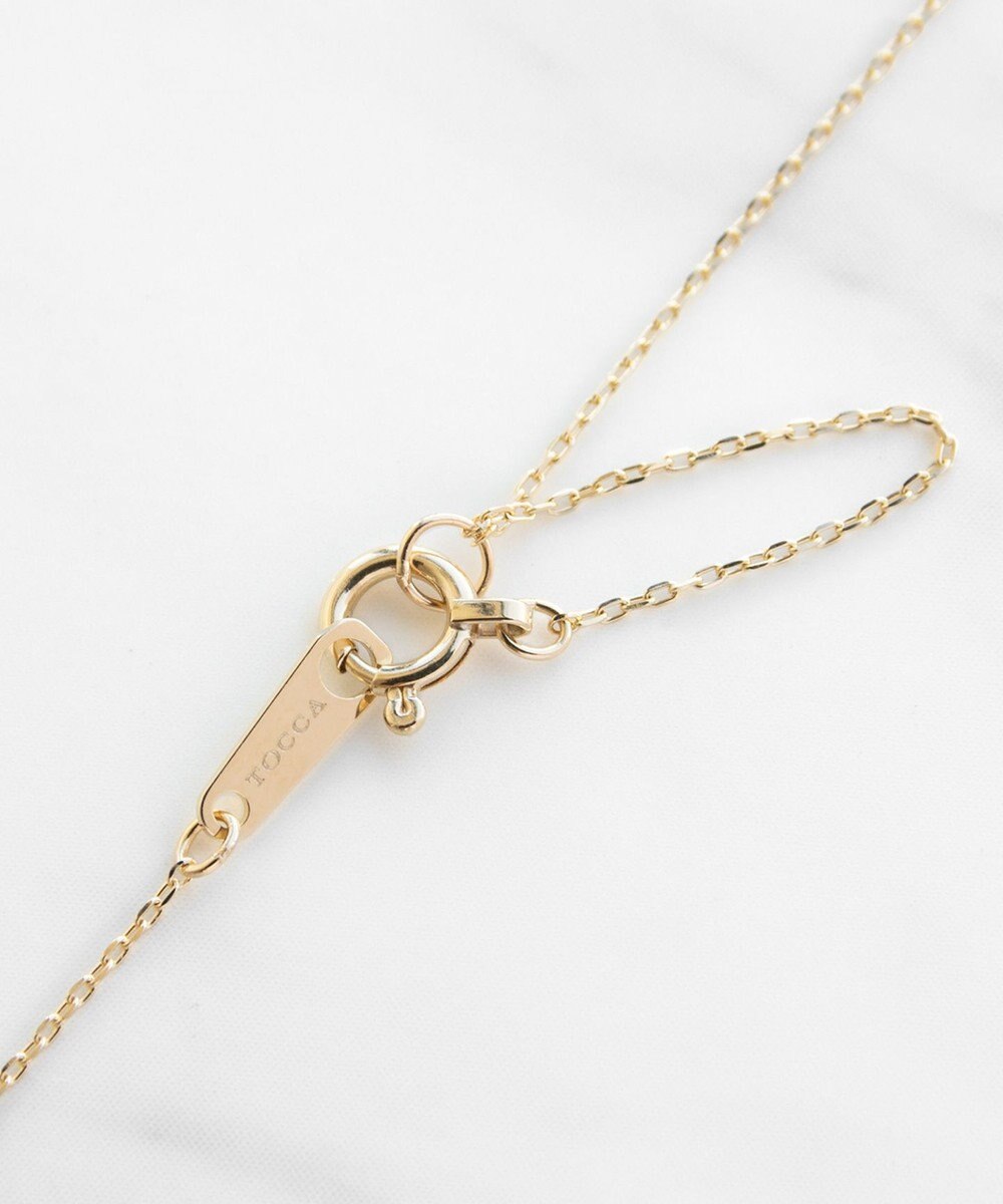 TOCCA 【WEB＆数量限定】PIECE OF FLOWER NECKLACE K10 ピンクトルマリン ダイヤモンド ネックレス 