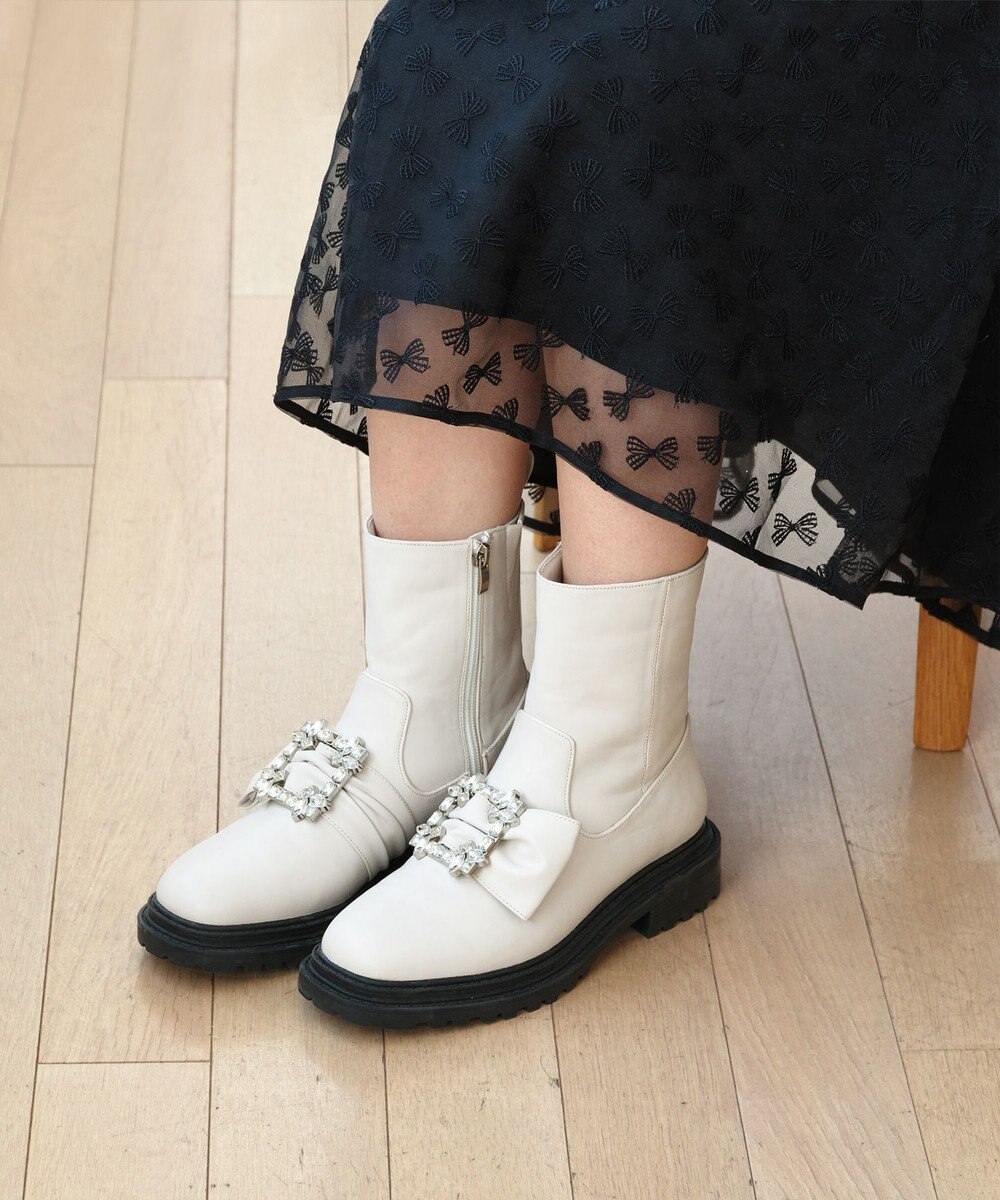 TOCCA 【晴雨兼用】SQUARE BIJOUX RAINBOOTS ブーツ 