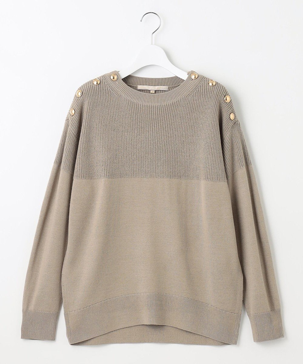 自由区 【洗える】ウールミックス フレンチマリン風ニット 