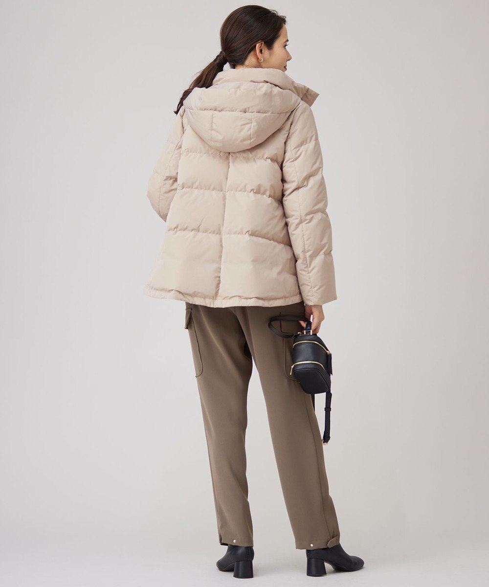 自由区 L 【洗える】マイクロタッサーダウン コート 