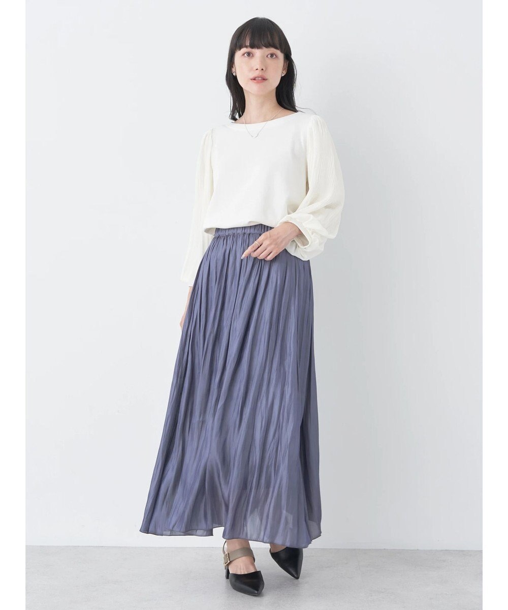 earth music&ecology シャイニーギャザースカート 