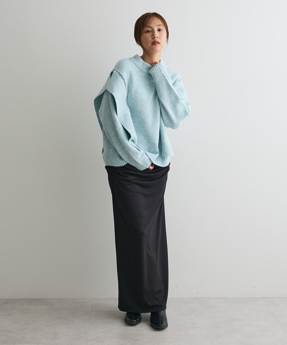 CRAFT STANDARD BOUTIQUE ドレープデザインIラインスカート 