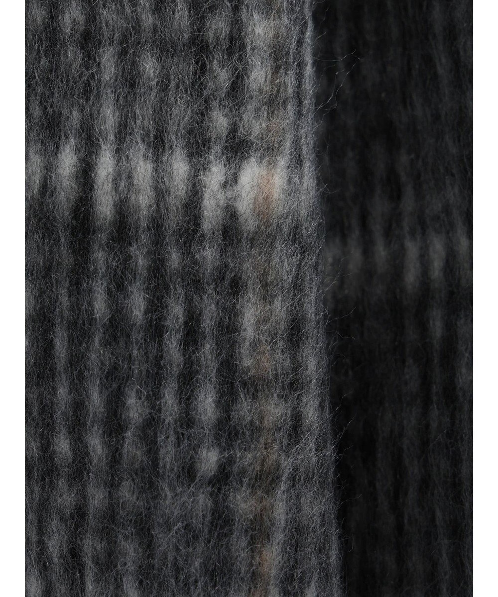 Green Parks コクーンシルエットチェックシャギーコート 