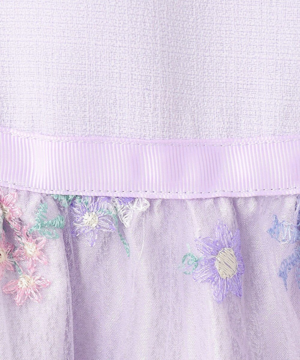 ANY KIDS フラワー刺繍ワンピース 