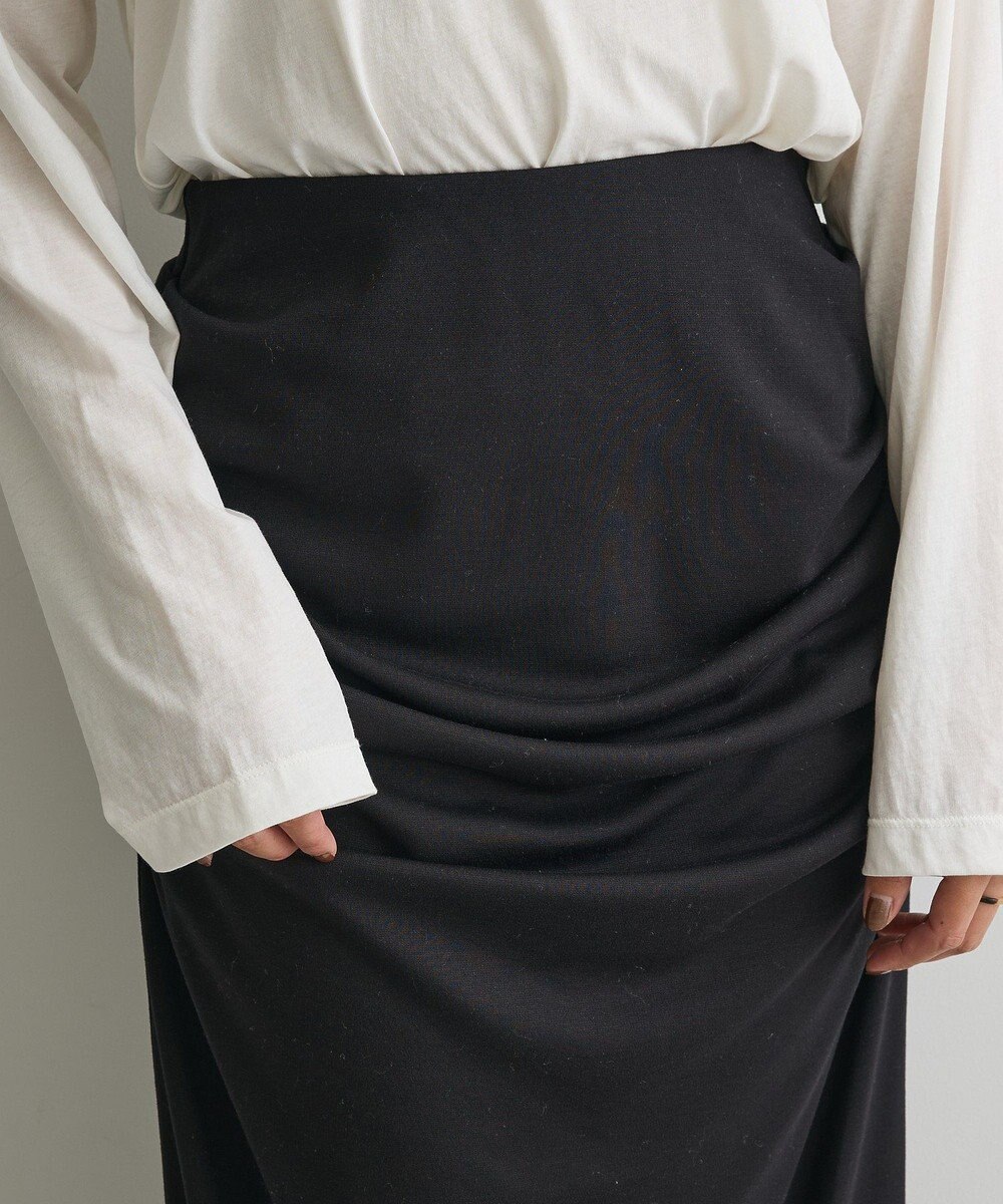 CRAFT STANDARD BOUTIQUE ドレープデザインIラインスカート 