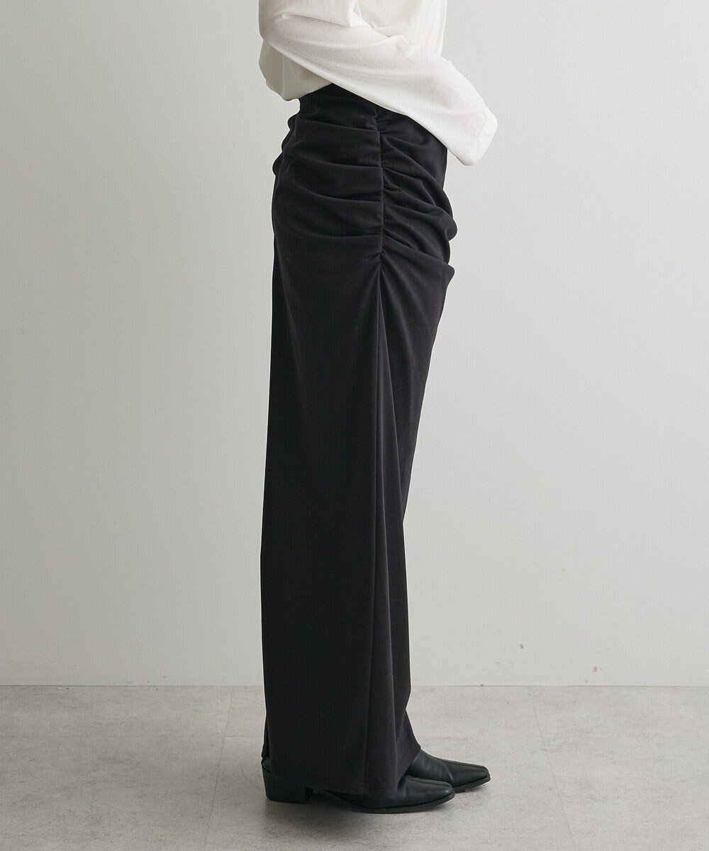 CRAFT STANDARD BOUTIQUE ドレープデザインIラインスカート 