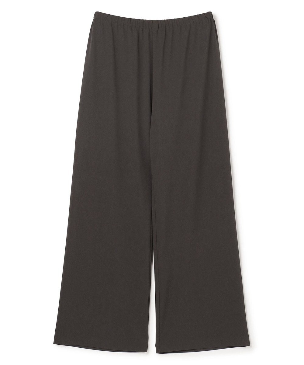 UNFILO L 【ウエストゴム】ライトジョーゼット イージーワイドパンツ 