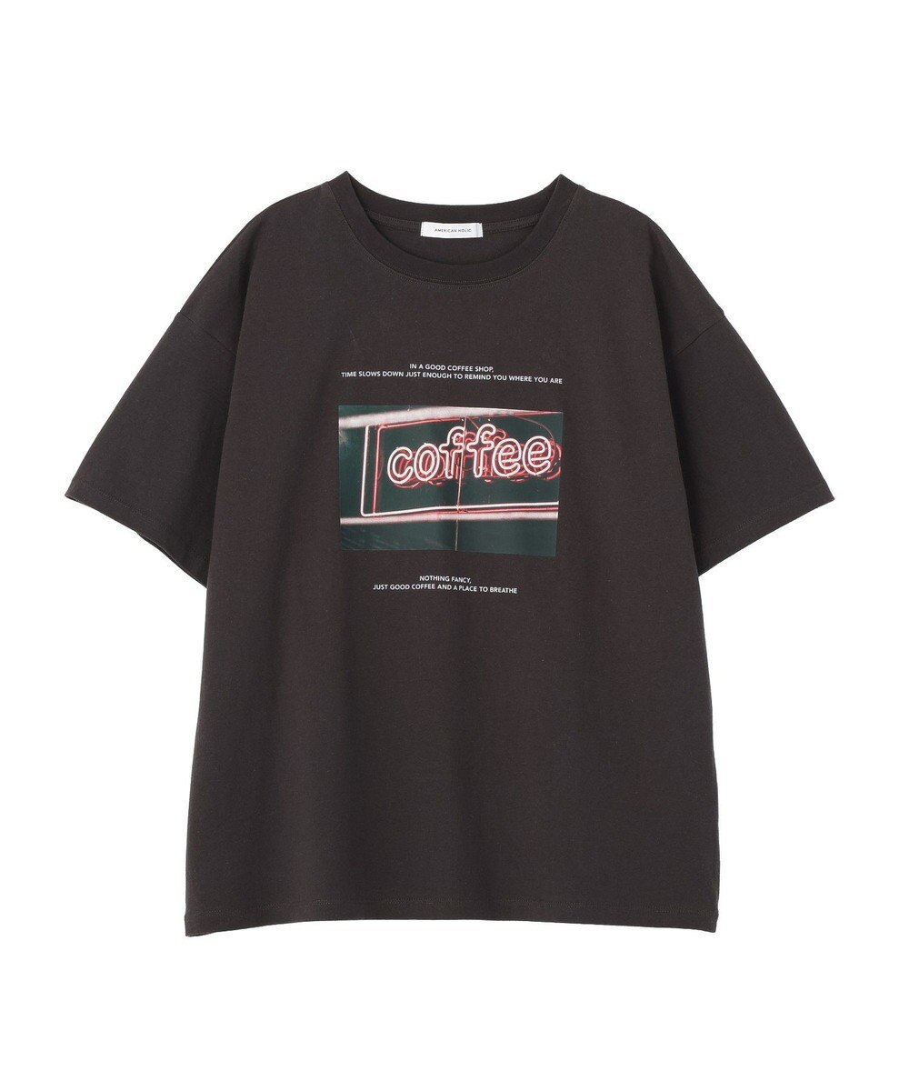 AMERICAN HOLIC 刺繍&フォトプリントTシャツ 