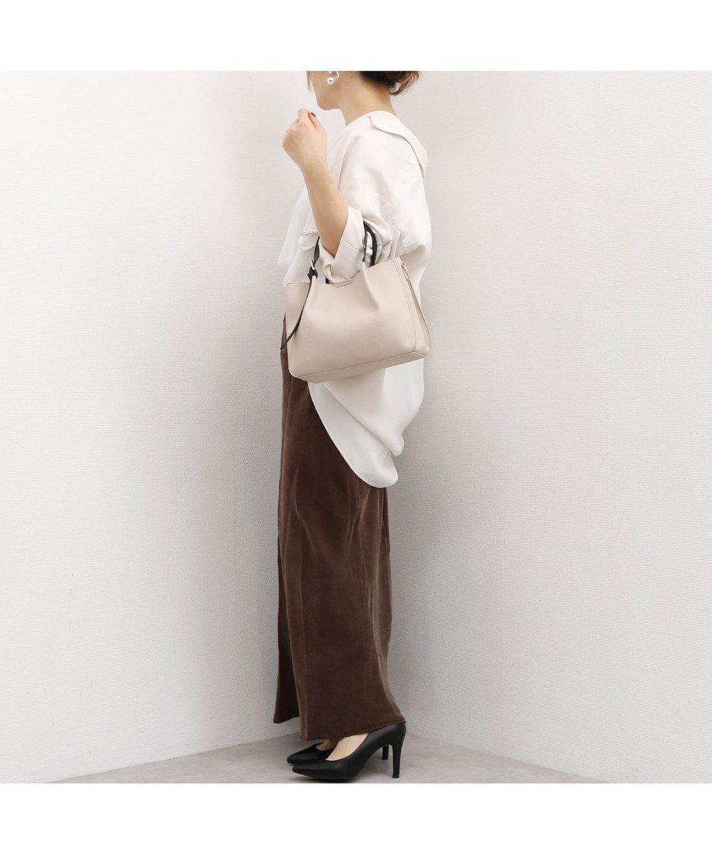 UNBILLION カシュカシュ cachecache / フェイクレザーショルダーバッグ付スクエアトート 