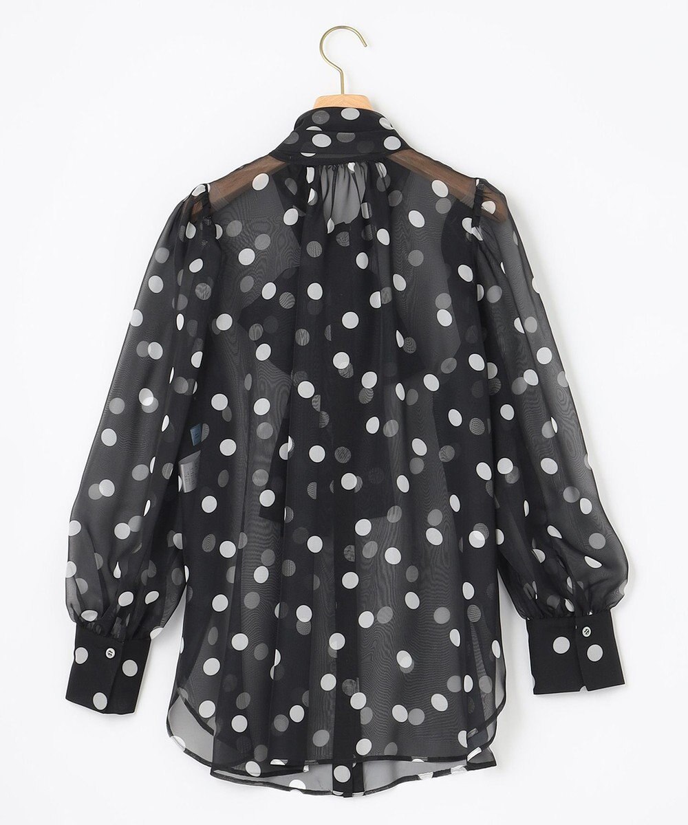 組曲 【組曲×setsuko sagittaire】シフォンプリント2WAYブラウス 