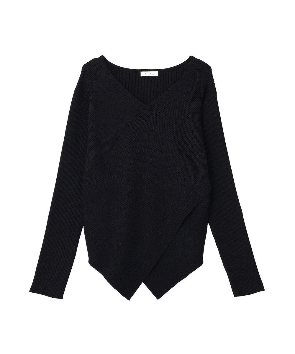 earth music&ecology クロスニットプルオーバー 