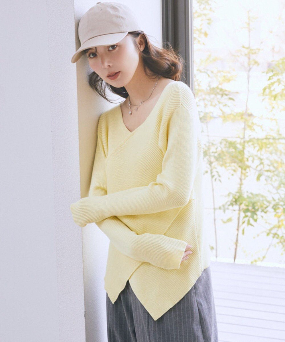 earth music&ecology クロスニットプルオーバー 