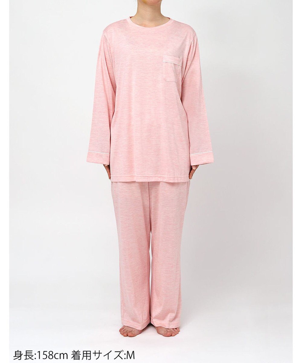 ワコール／睡眠科学 パジャマ シルク100%(本体) 天竺素材 長袖 長ズボン レディース YDX547 睡眠科学／ワコール 
