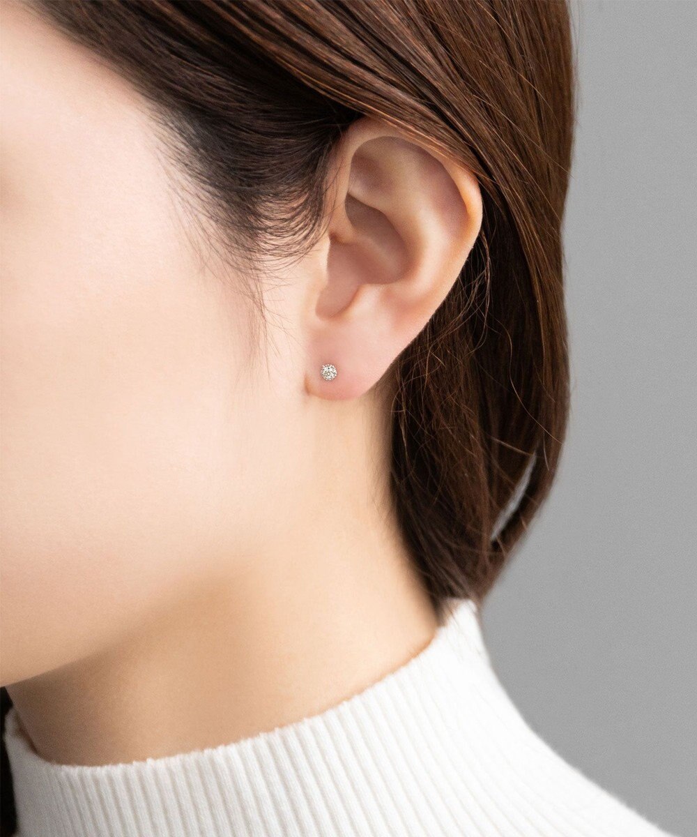 TOCCA 【WEB限定】FLORA PLATINUM DIAMOND PIERCED EARRINGS プラチナ ダイヤモンド ピアス 