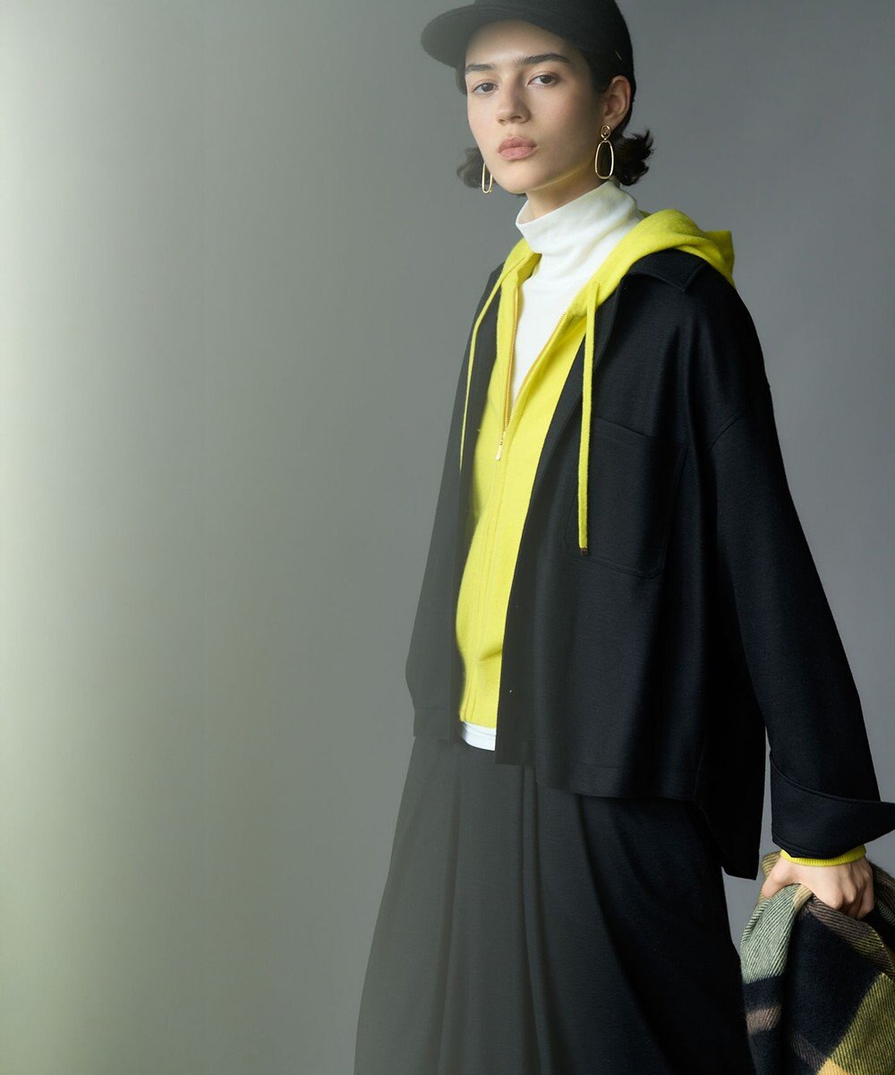 23区 【滝沢眞規子さん着用/VERY掲載/洗える】ウールミルドジャージー シャツ 