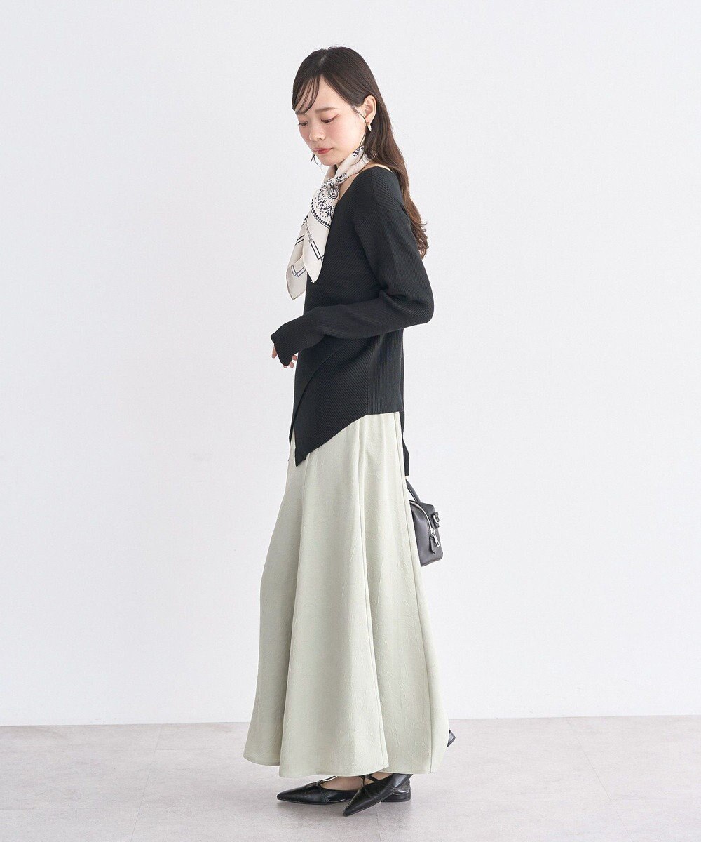 earth music&ecology クロスニットプルオーバー 