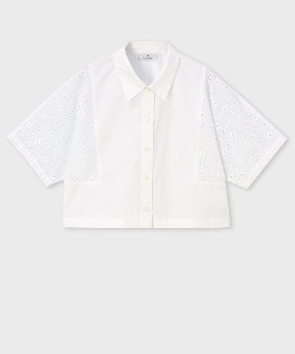 Paul Smith 【洗える】コットン エンブロイダリー ブラウス 