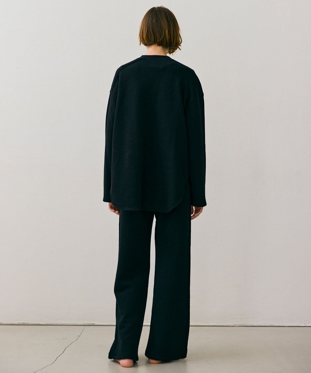 BEIGE， 【BEIGE,ecru/WEB限定・洗える】LOOP BACK / コットンスウェットリブトップス 