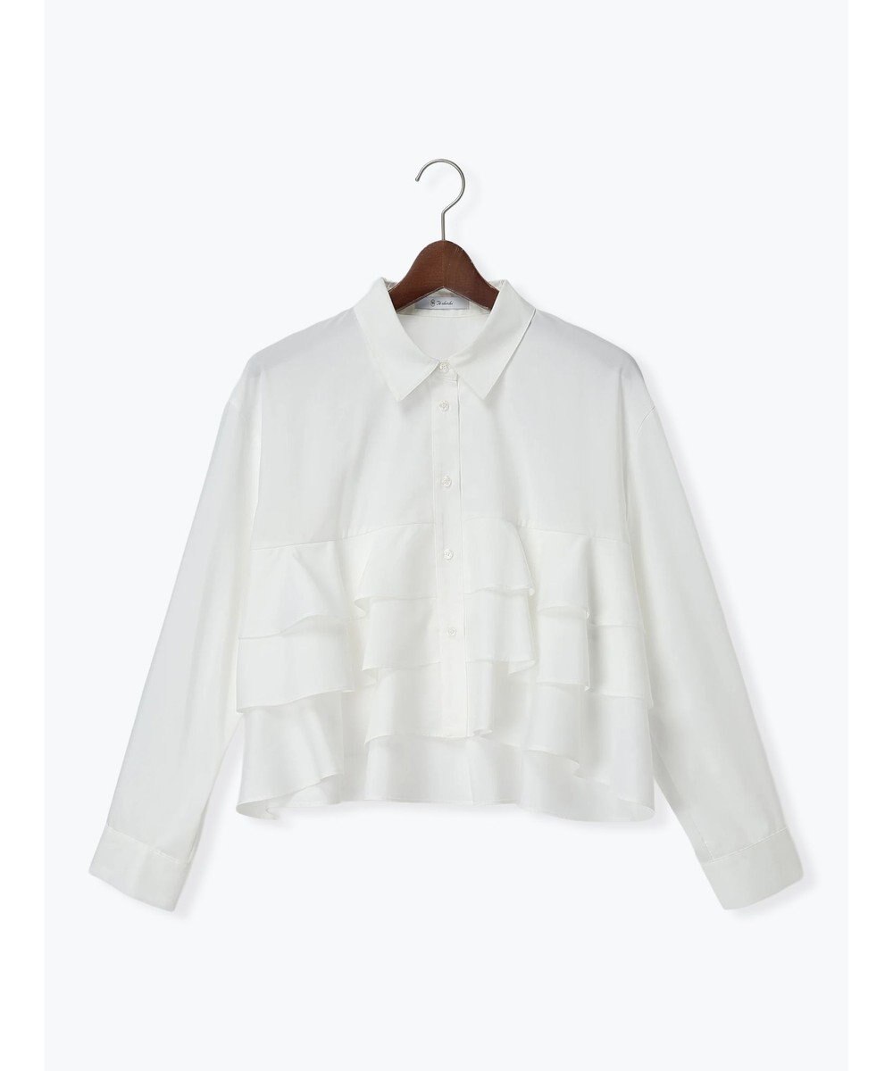 Te chichi ティアードフリルクロップトシャツ 