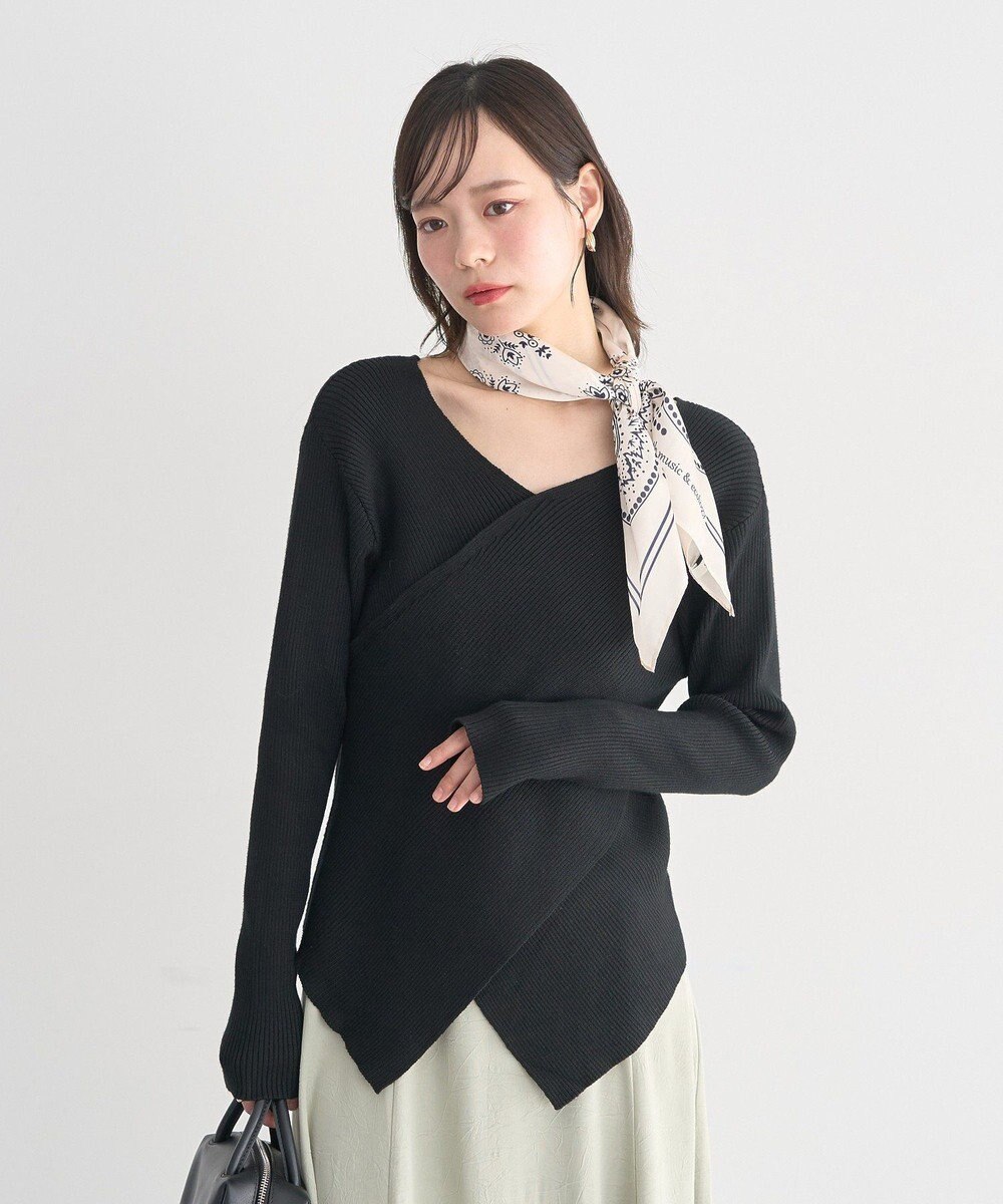 earth music&ecology クロスニットプルオーバー 