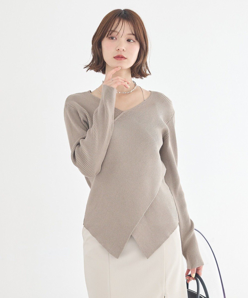 earth music&ecology クロスニットプルオーバー 