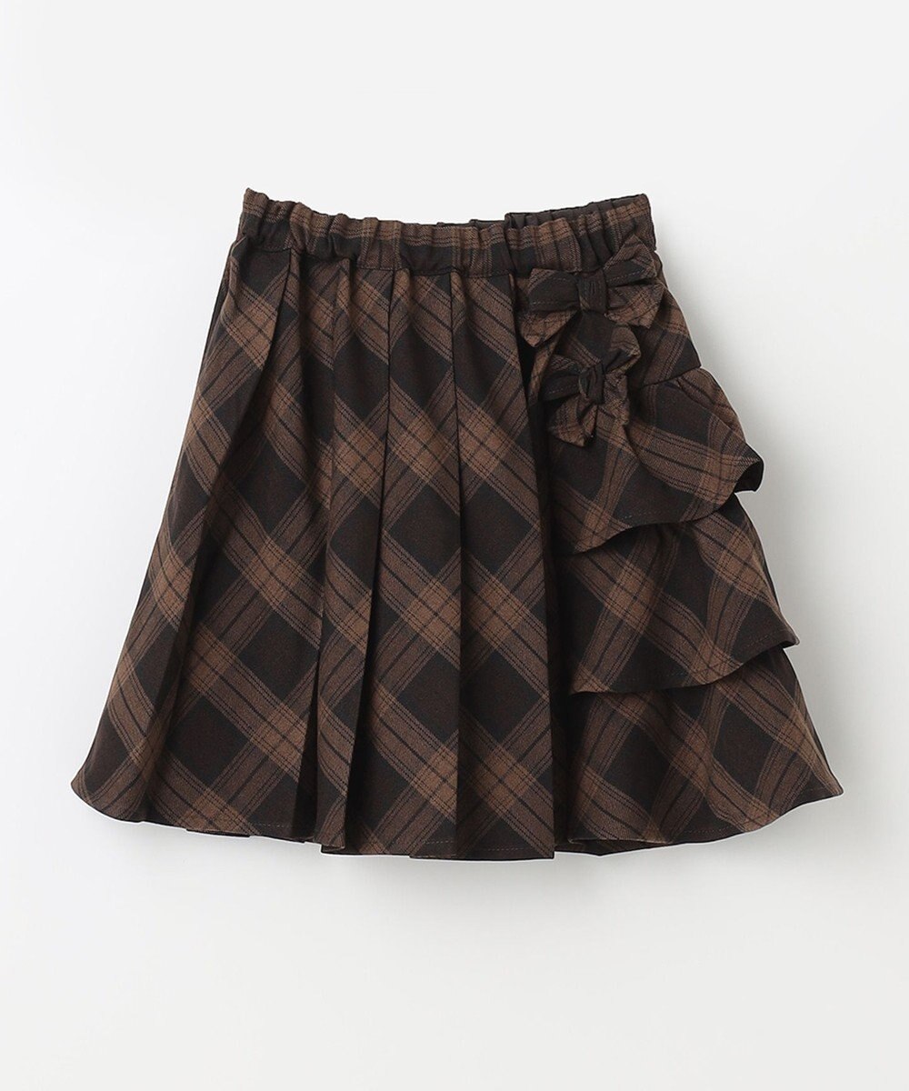 ANY KIDS チェックプリーツスカート 