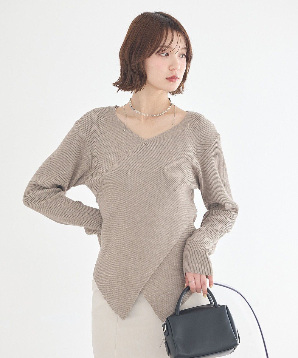 earth music&ecology クロスニットプルオーバー 