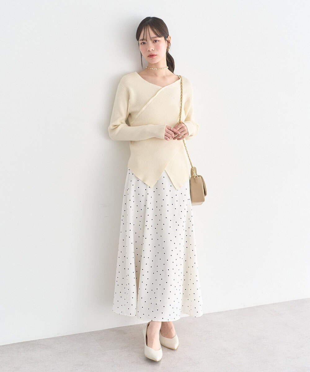 earth music&ecology クロスニットプルオーバー 