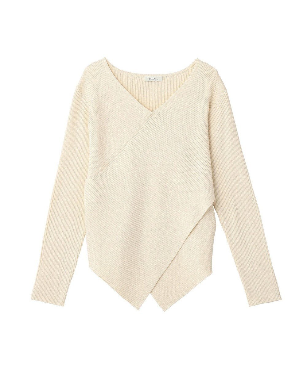 earth music&ecology クロスニットプルオーバー 