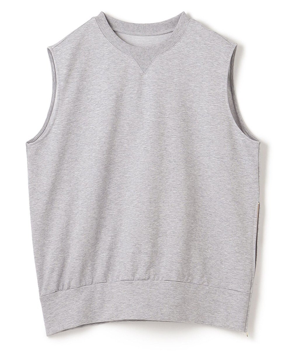 UNFILO スウェットサイドZIPベスト 