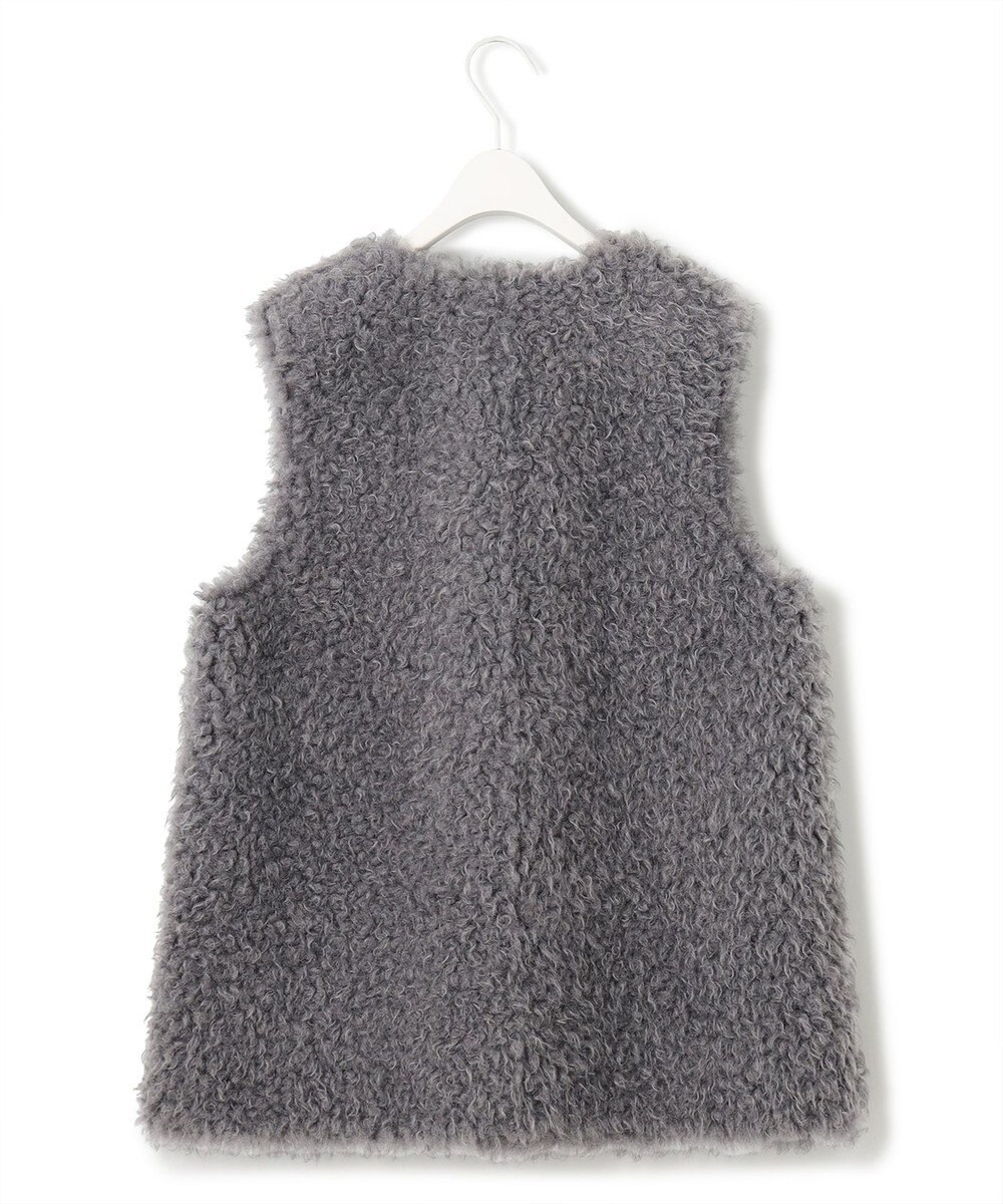 ICB 【リバーシブル着用可能】フェイクムートン ジレ 