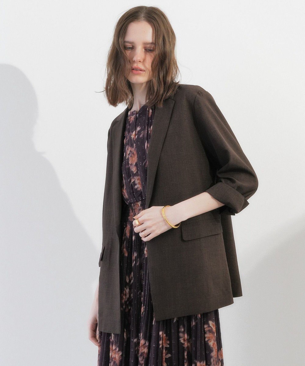 YECCA VECCA マシンウォッシャブルリネンライクジャケット 