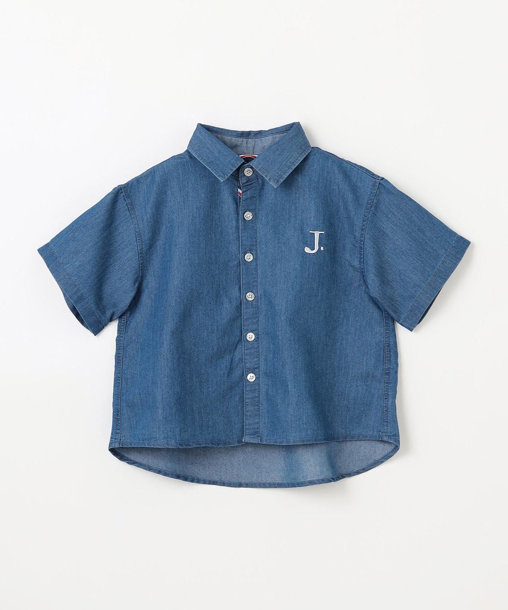 J.PRESS KIDS 【100-130cm】4.5オンス TC デニム 半袖シャツ 