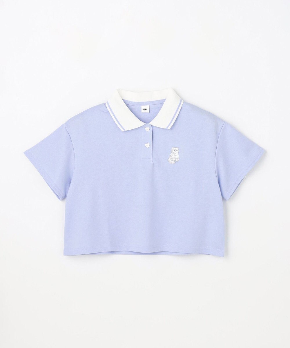 ANY KIDS 【洗濯機可能/吸汗速乾】ドライタッチ ショート丈ポロシャツ 