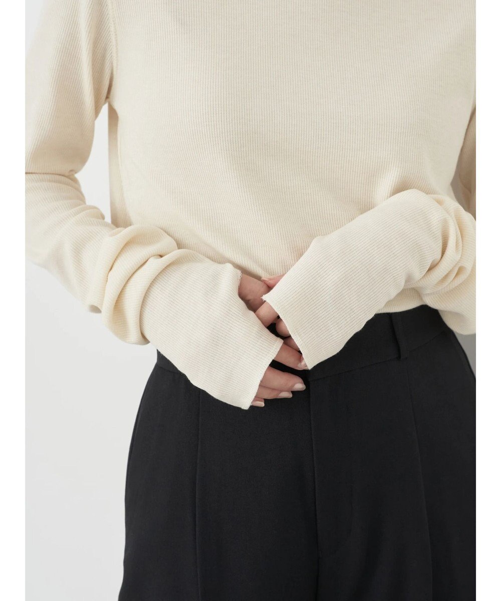 earth music&ecology ＴＲウールブレンドタートルネックプルオーバー 