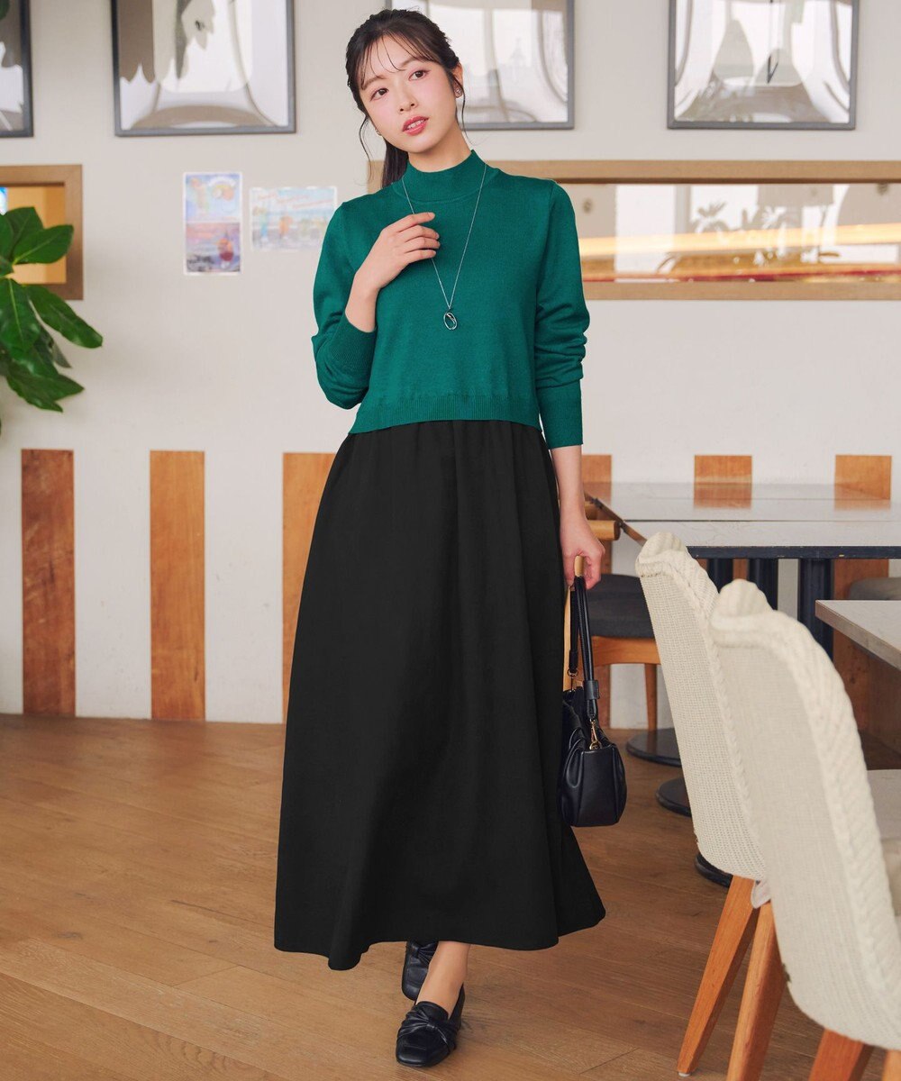 Tiaclasse ニットドッキングワンピース 