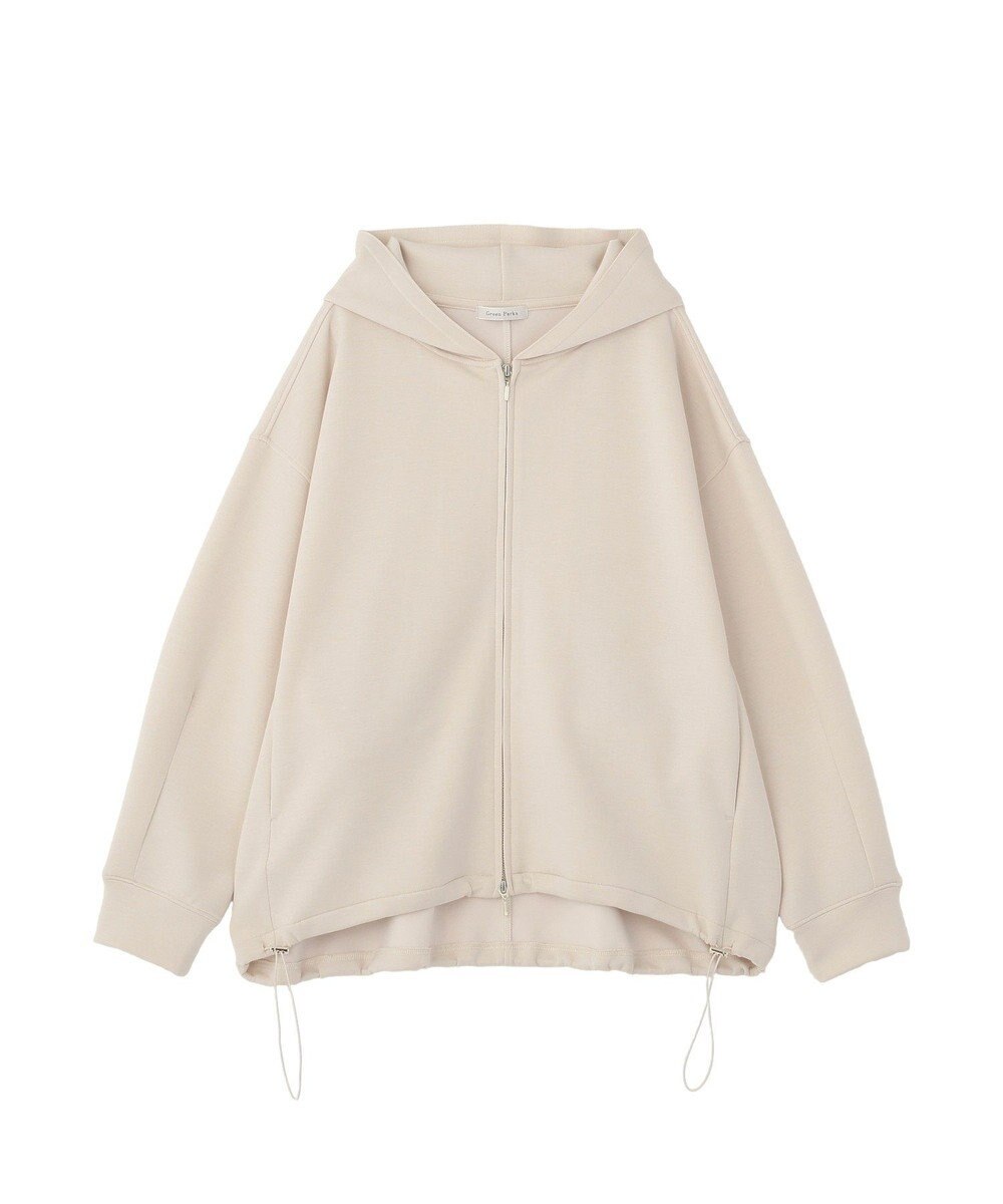 Green Parks ダブルＺＩＰ裾ドロストパーカー 