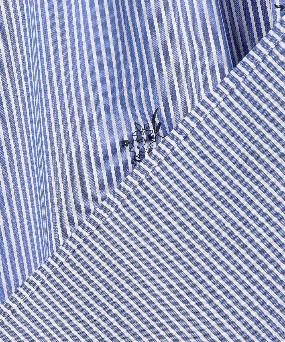 J.PRESS LADIES 【一枚で着映え】ストライプ×フラワープリント ブラウス 