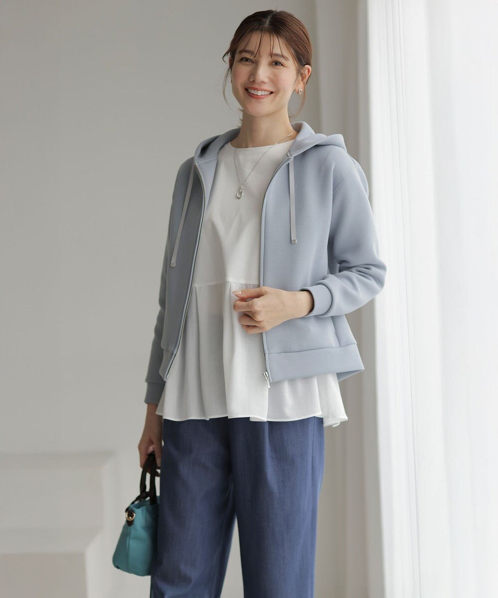 J.PRESS LADIES 【WEB限定カラーあり】スムースジャージー フレアー カットソー 